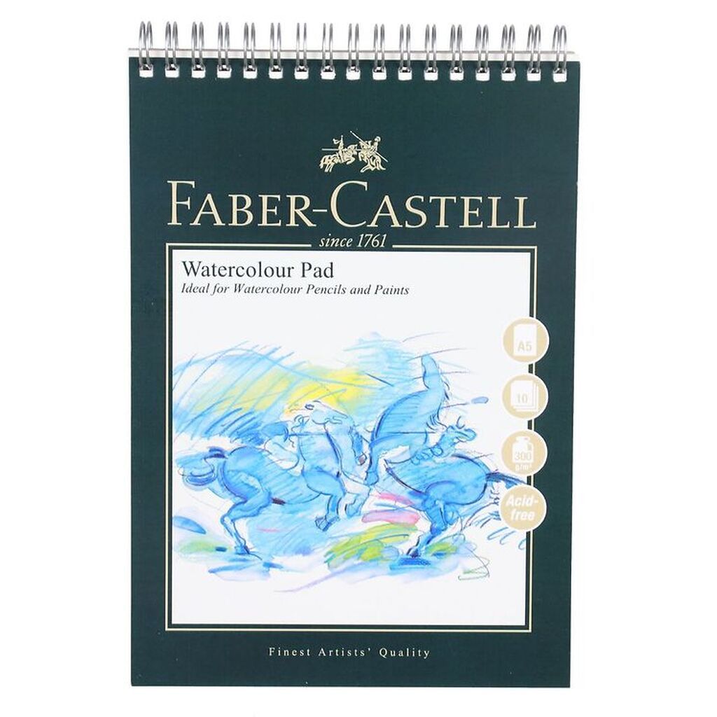 Faber-Castell Maleblok - Akvarel - 10 ark - A5