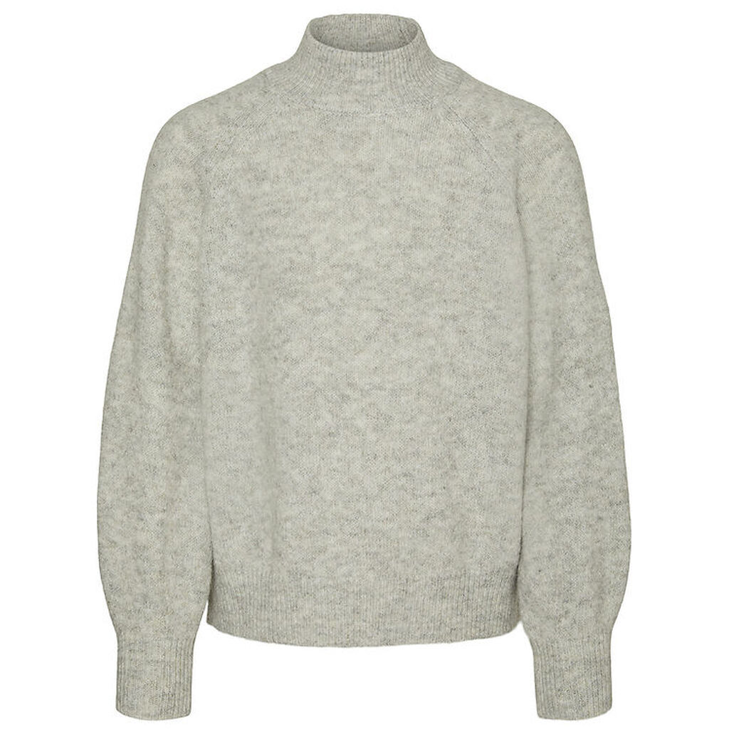 Vero Moda Girl Bluse - Strik - VmLeaf - Light Grey Melange