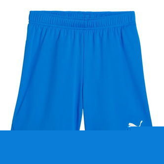 Puma Sportsshorts - TeamGOAL - Electric Blue Lemonade m. Hvid