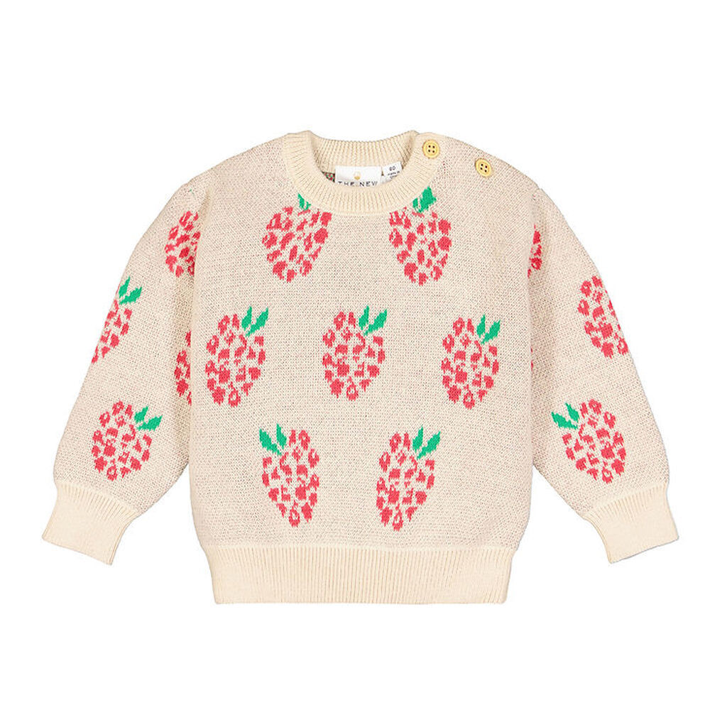 The New Siblings Bluse - Strik - TnsJea - White Swan