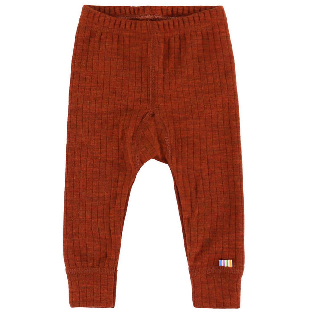 Joha Leggings - Uld - Rib - Rust