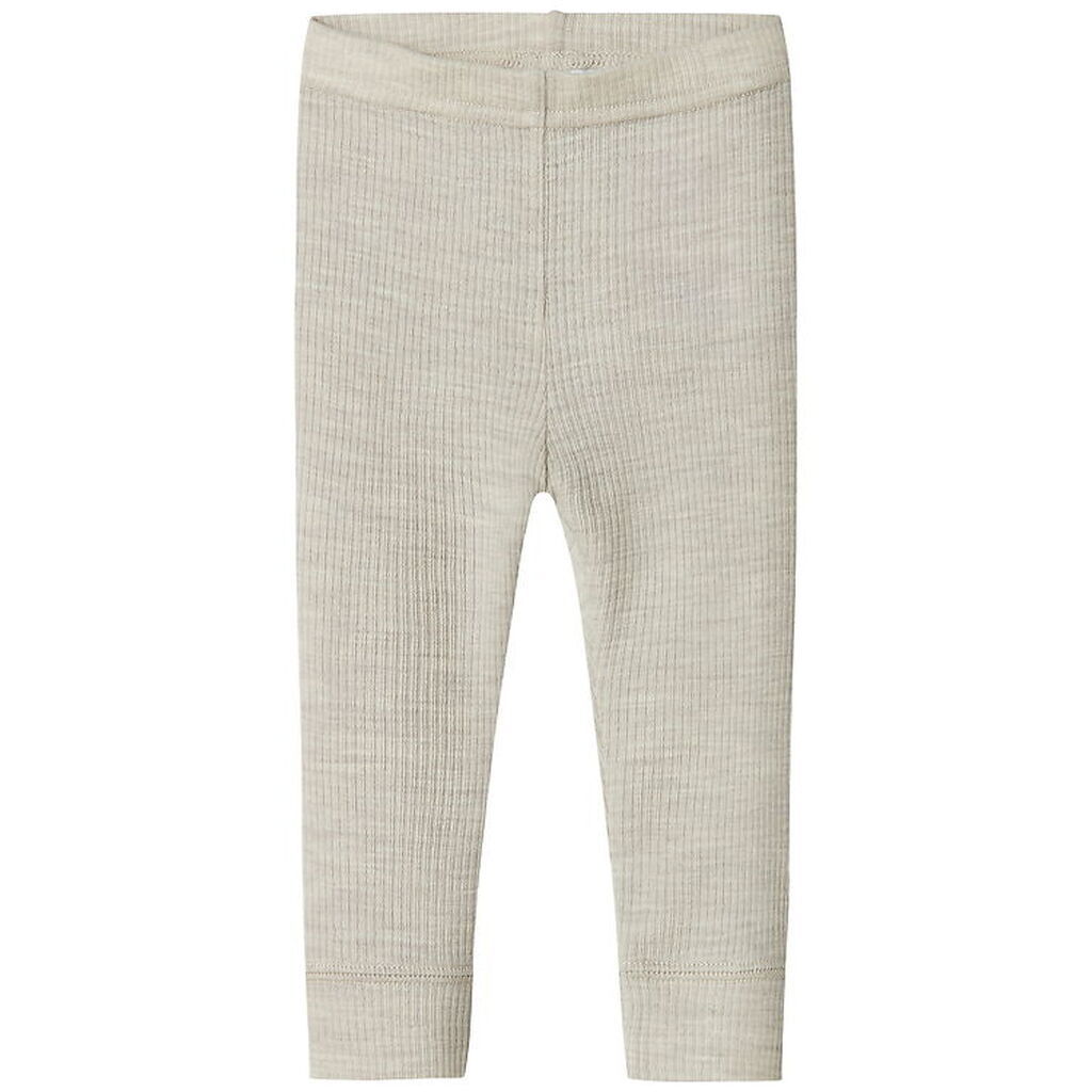 Name It Leggings - Uld - Rib - Noos - NbnWax - Nacreous Cloud