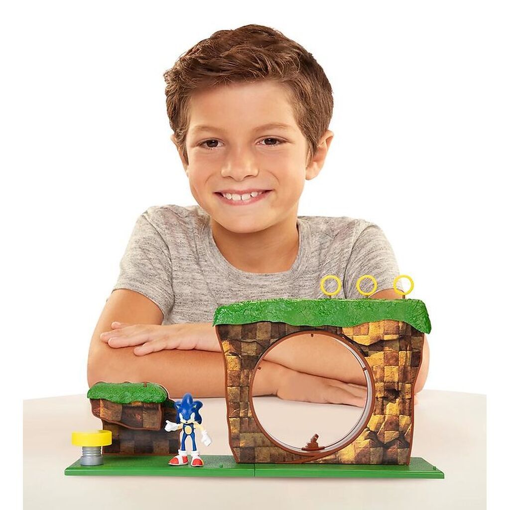 Sonic Legesæt - Green Hill Zone Playset
