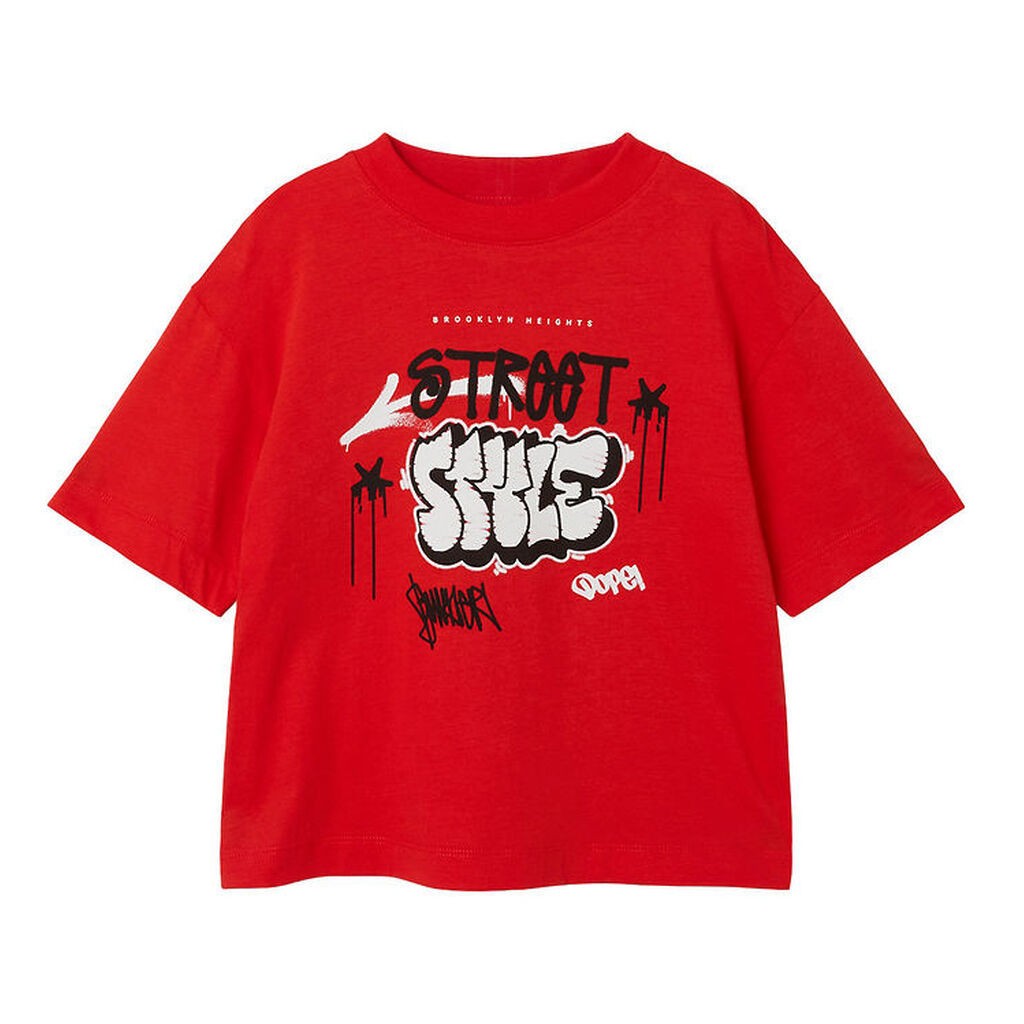 Name It T-shirt - NmmJopo - Flame Scarlet