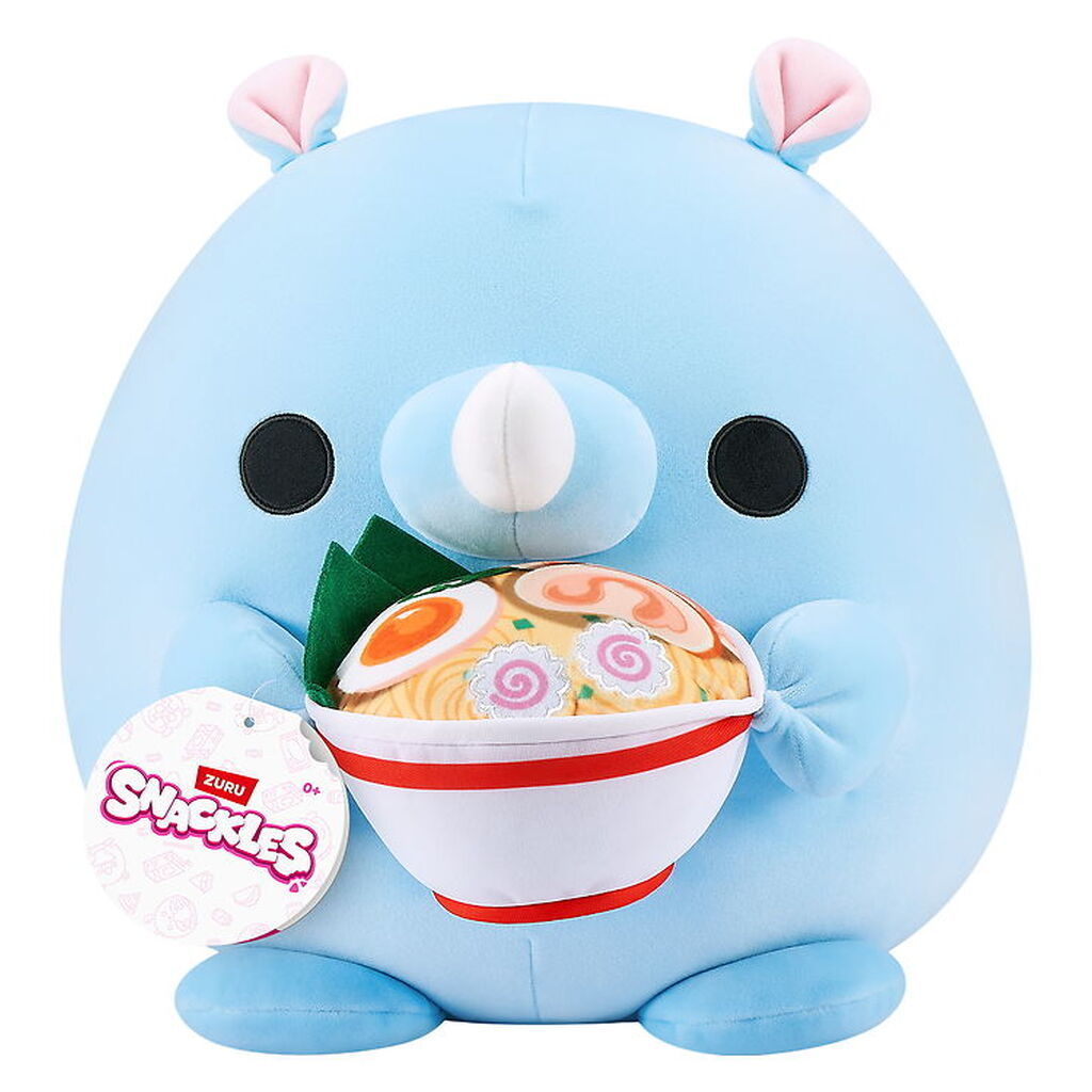 Snackles Bamse - 35 cm - Næsehornet Humphrey m. Ramen