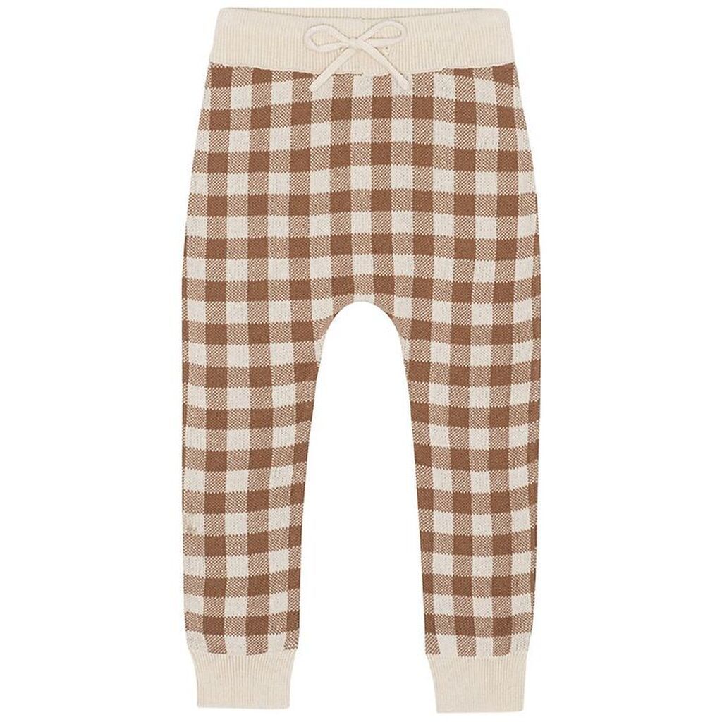 Monsieur Mini Leggings - Gingham - Offwhite/Toffee