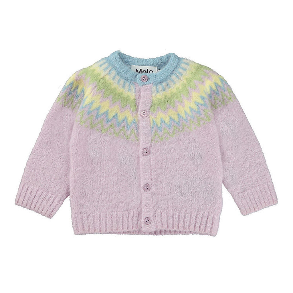 Molo Cardigan - Uld/Polyester - Bay - Alpine Glow