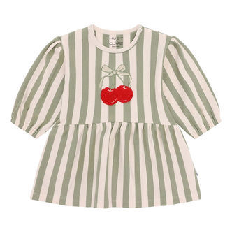 Hust and Claire Sweatkjole - HCKristi - Quartzstribet m. Kirsebæ