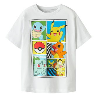Name It T-shirt - Noos - NkmDams - Pokemon - Bright White