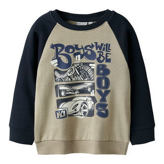 Name It Sweatshirt - NmmVildar - Island Fossil/Boys