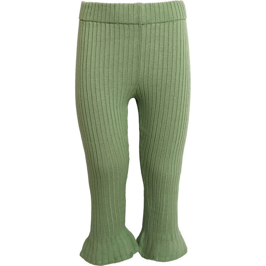 Hanevild Bukser - Strik - Rib - Tilde - Shale Green