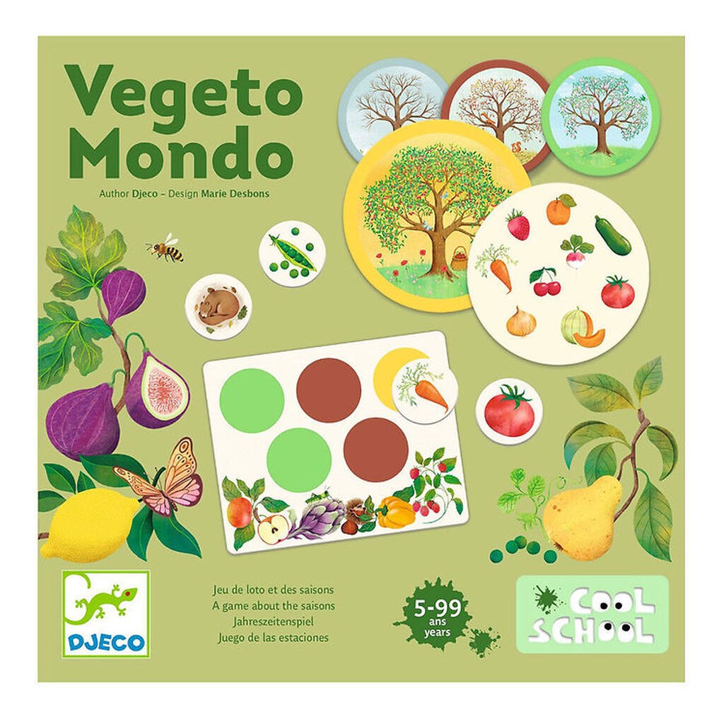Djeco Billedlotteri - Cool School - Vegeto Mondo