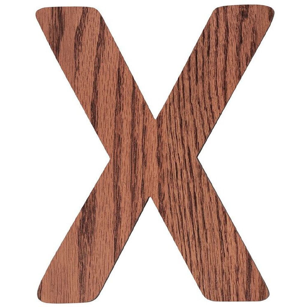 Sebra Træbogstaver - X