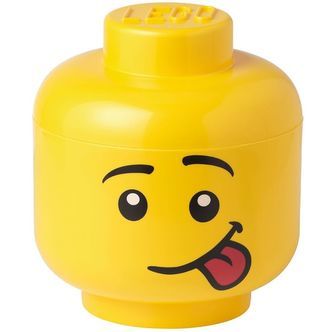 LEGOÂ® Storage Opbevaringsboks - Lille - Hoved - 19 cm - Skør