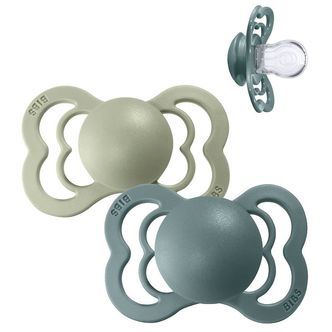 BIBS Supreme Sutter - Str. 2 - 2-pak - Symmetrisk - Island Sea/S