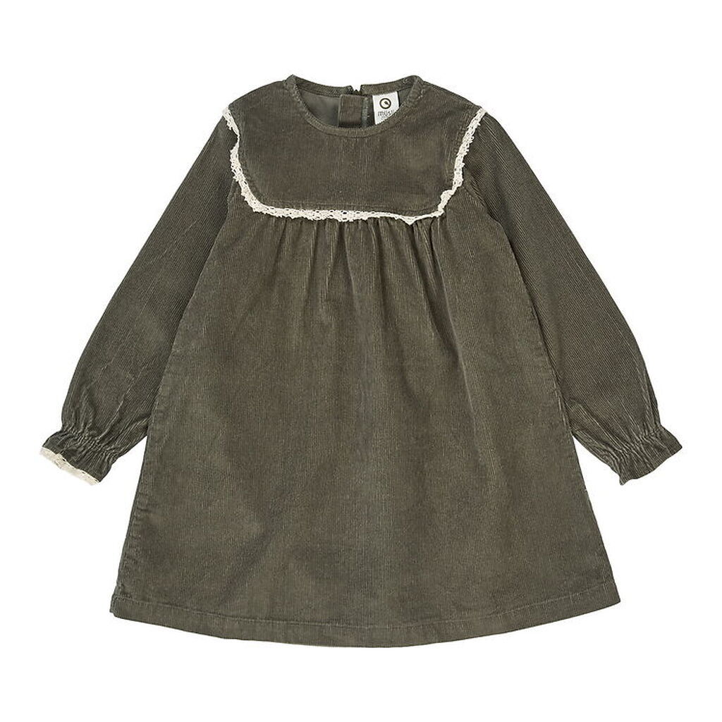 Müsli Kjole - Fløjl - Deep Green