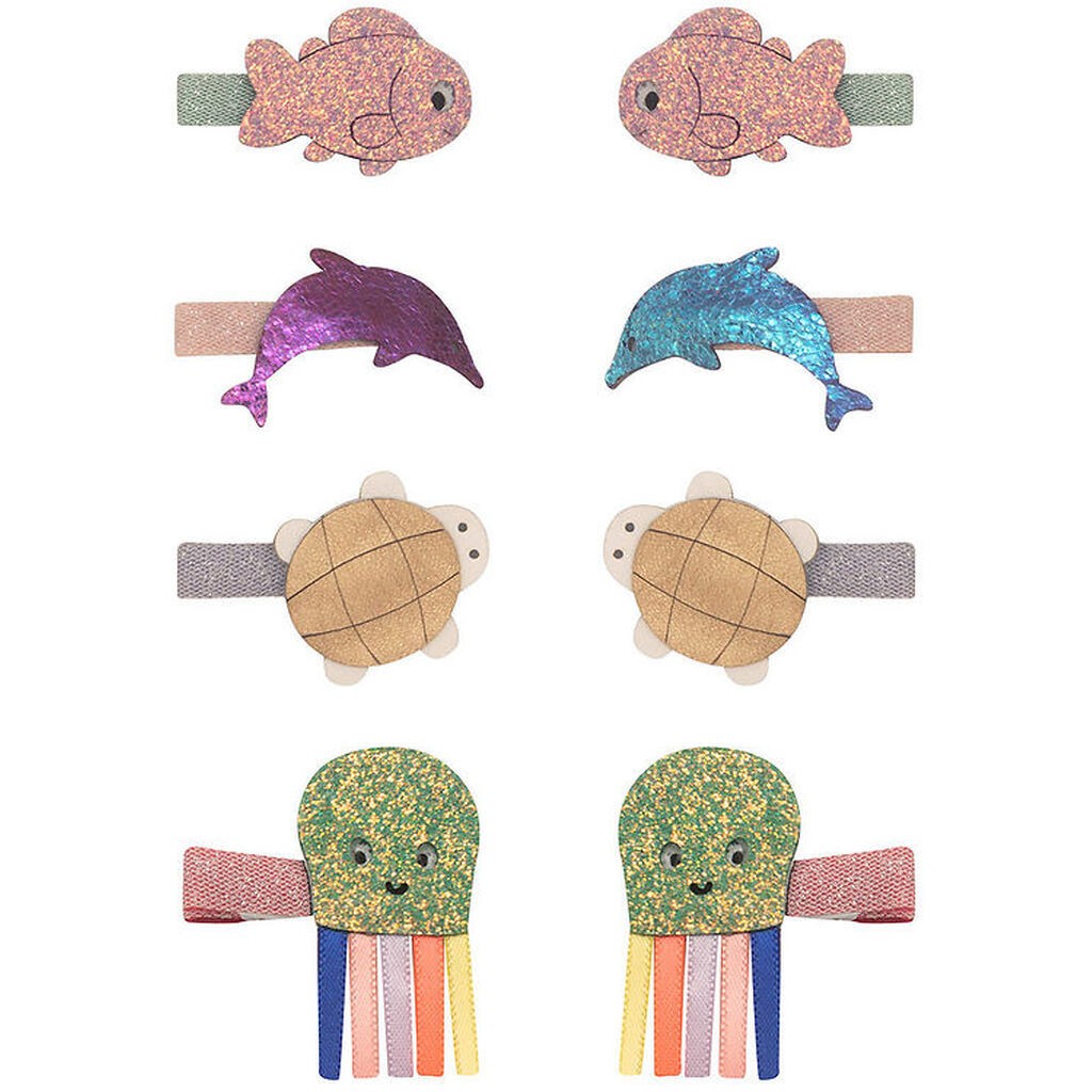Mimi & Lula Hårclips - 8-pak - 3 cm - Sealife