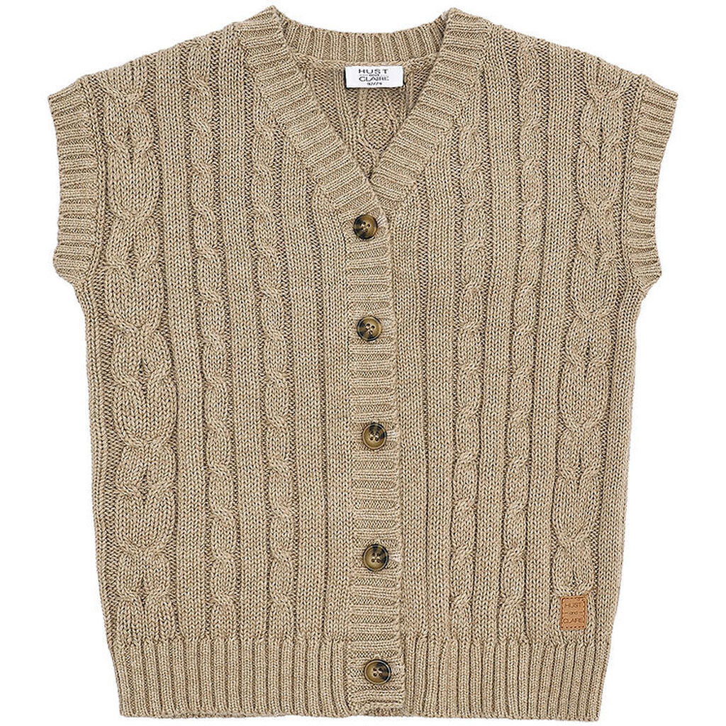 Hust and Claire Vest - HCPrinco - Strik - Biscuit