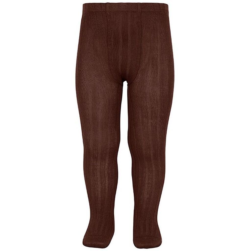 Condor Strømpebukser - Rib - Brun