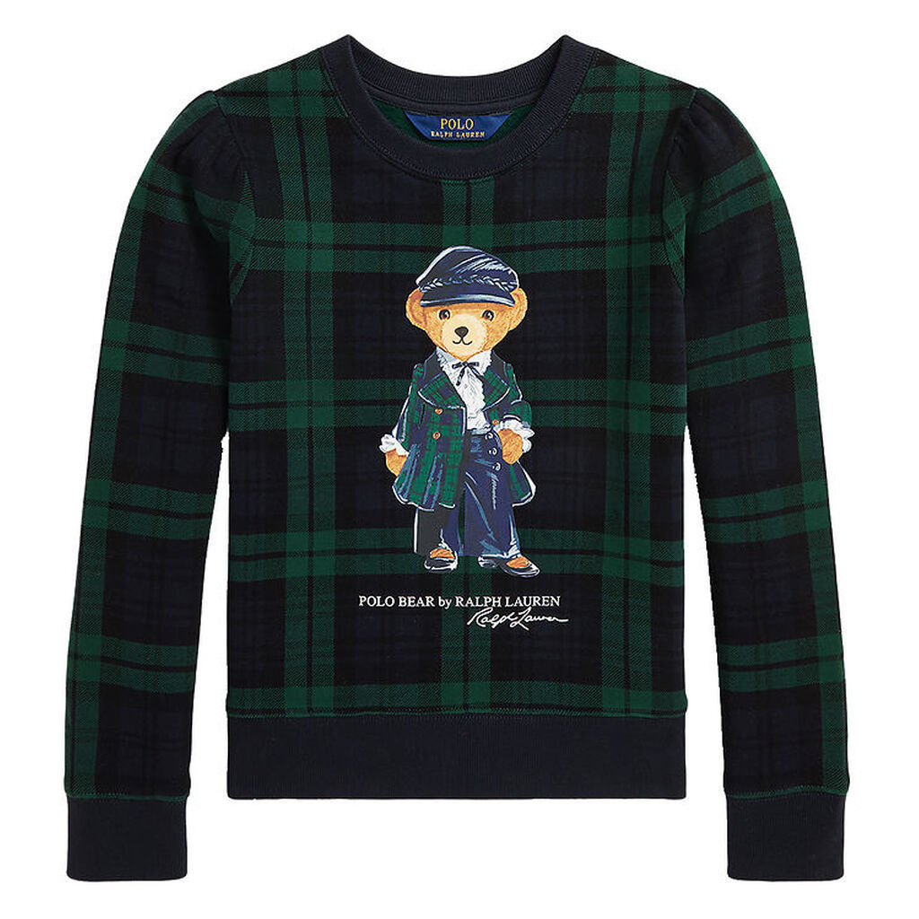 Polo Ralph Lauren Sweatshirt - Sort/Grønternet m. Bamse