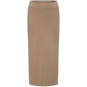 Grunt Nederdel - Rib - Viskose - Elise - Nature