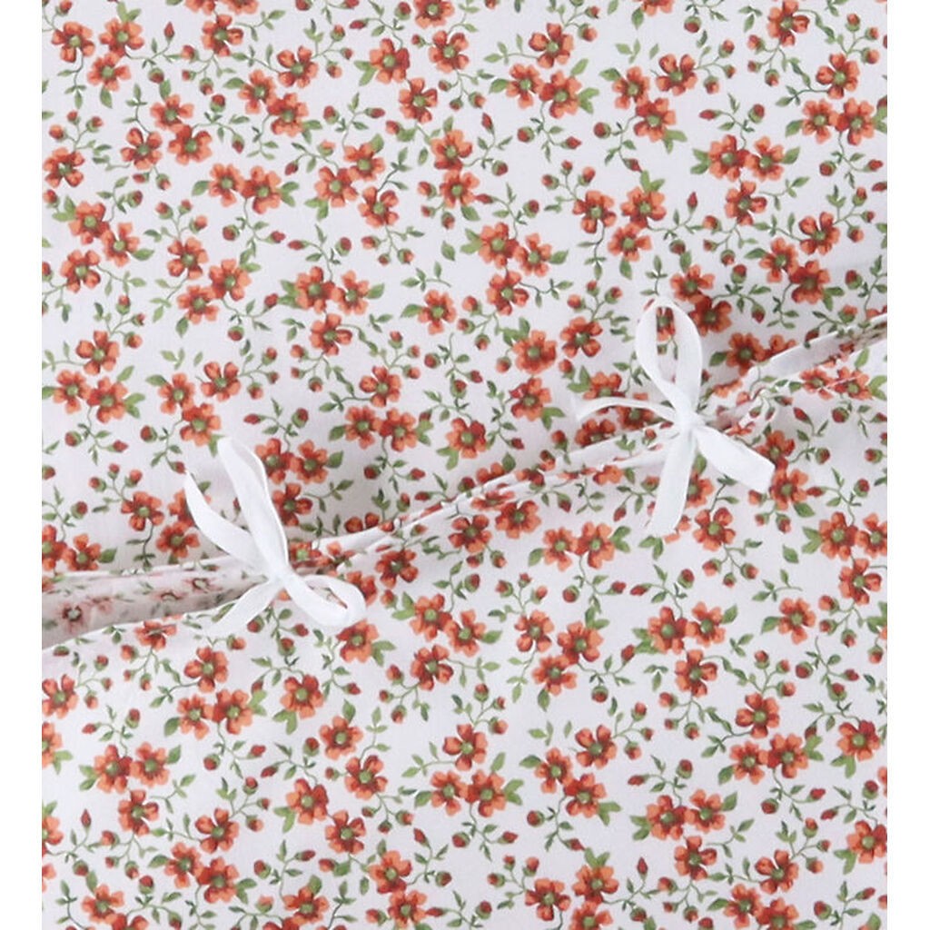 Nørgaard Madsens Sengetøj - Junior - Hvid m. Røde Blomster