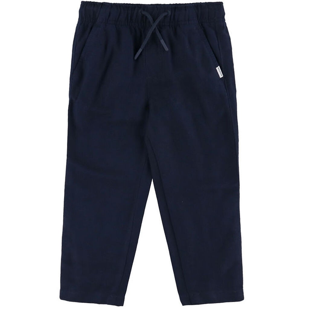 Tommy Hilfiger Bukser - Hør - Dark Night Navy