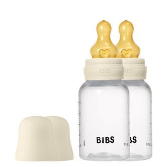 Bibs Sutteflaske - 2-pak - 150 ml - PP/Naturgummi - Ivory
