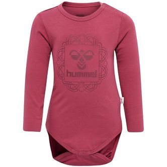 Hummel Body l/s - hmlHelga - Earth Red m. Logo