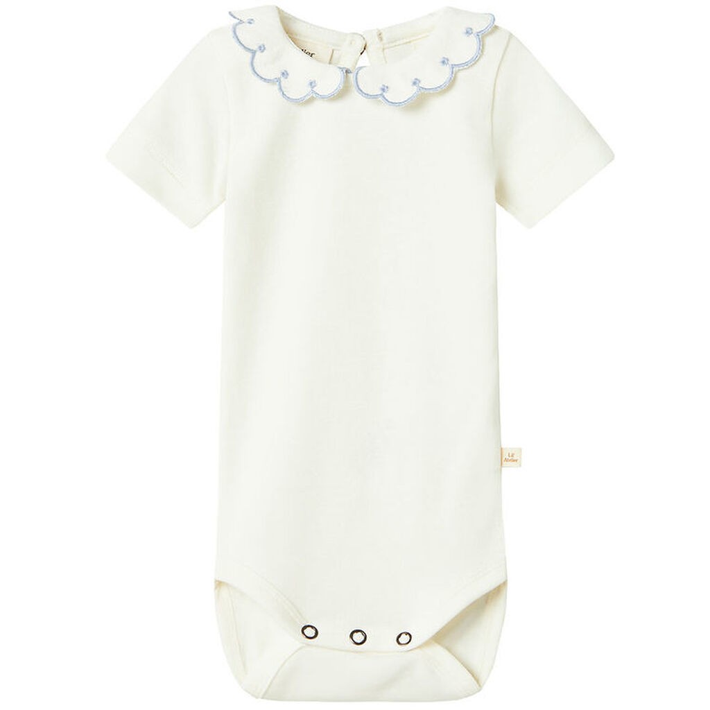 Lil Atelier T-shirt - NbfFundo - Coconut Milk/Zen Blue