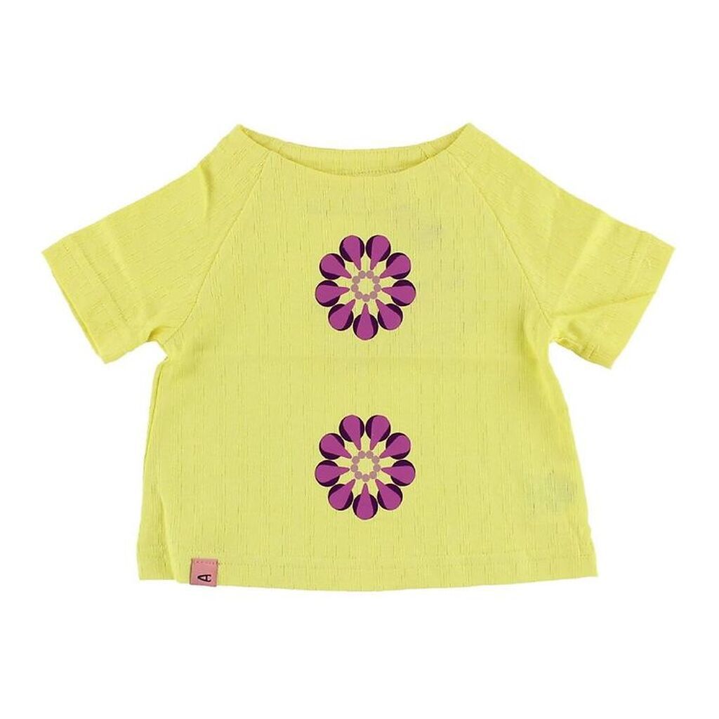 AlbaBaby T-shirt - Gul m. Blomst