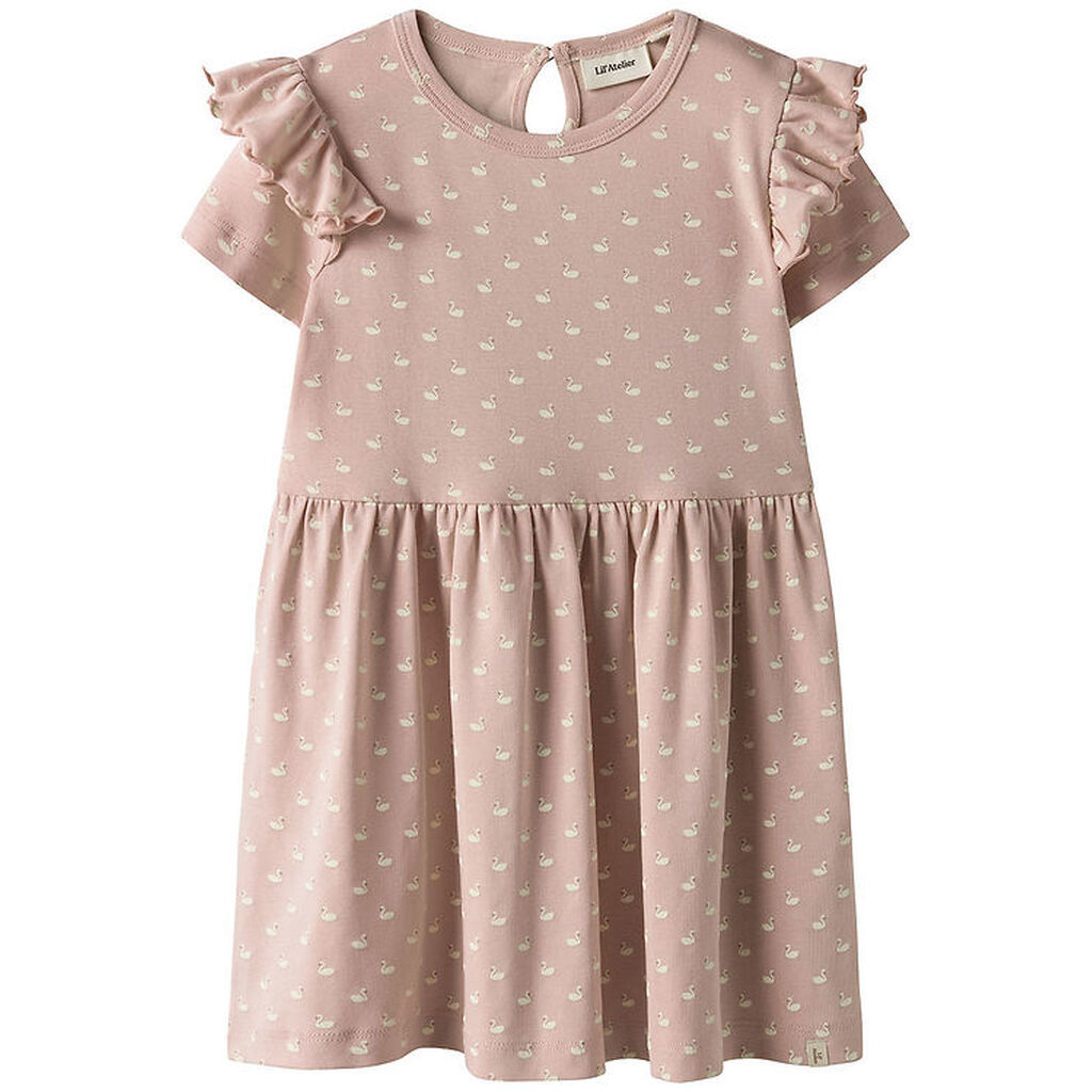 Lil' Atelier Kjole - NmfGayo - Peach Whip/Swans