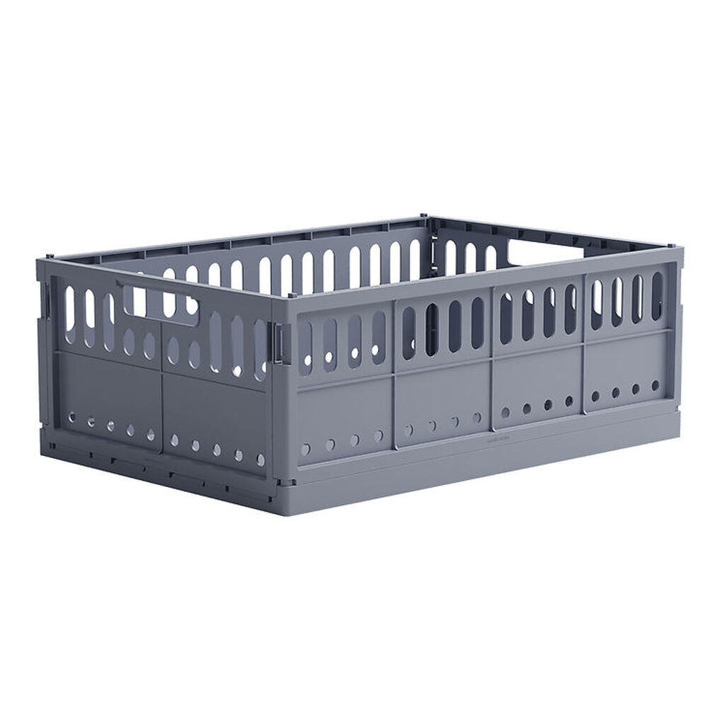 Made Crate Foldekasse - Maxi - 48x33x17,5 cm - Blue Grey