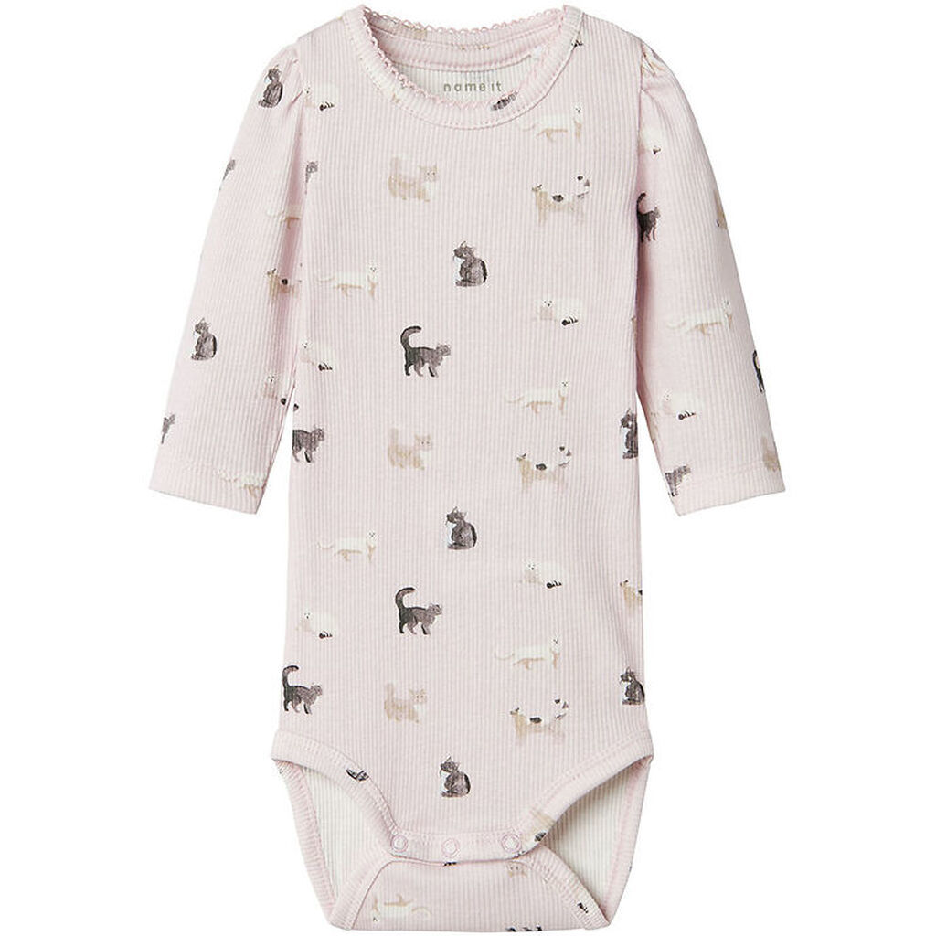 Name It Body l/æ - Rib - NbfBrigit - Light Lilac m. Katte