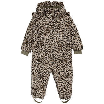 En Fant Flyverdragt - Pine Bark m. Leopard