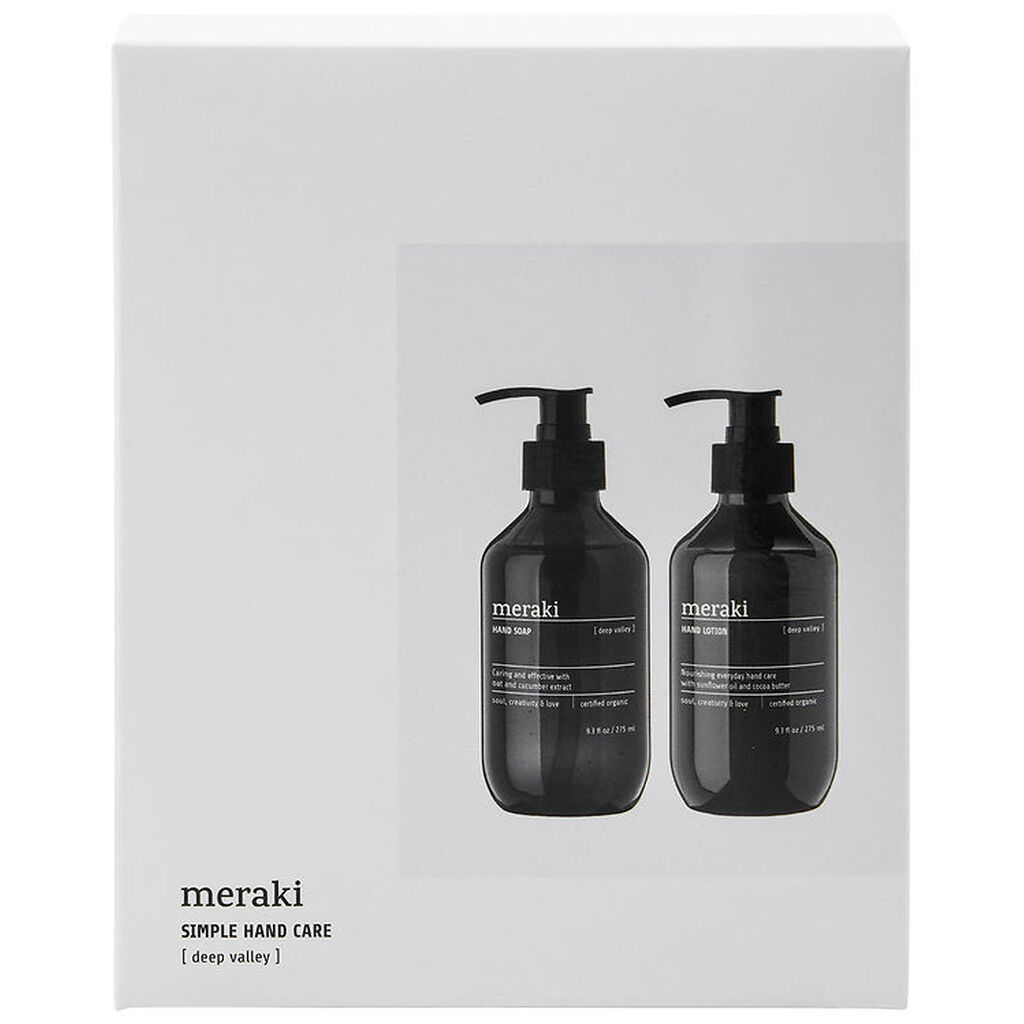 Meraki Gaveæske - Håndsæbe/-lotion - 2 x 275 ml - Deep Valley