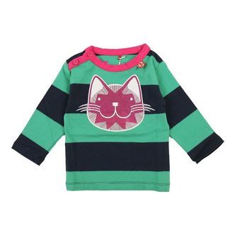 Danefæ Bluse - Danejohannes - Navy/Grøn Glitter Kat