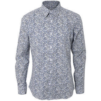 Hound Skjorte - Hvid/Blå m. Blomster