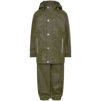 En Fant Regntøj m. Seler - PU - Ivy Green