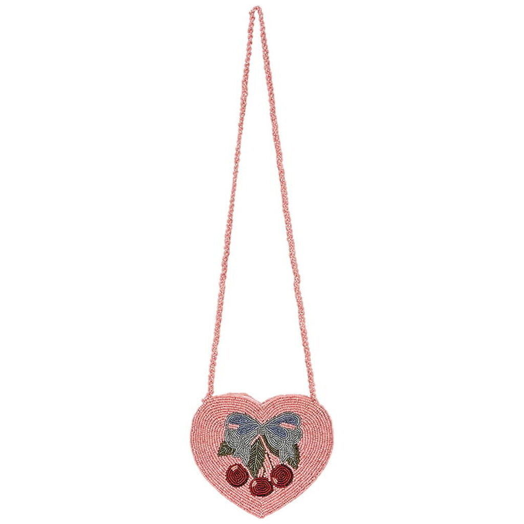 Konges Sløjd Skuldertaske - Beaded Heart - Amarena