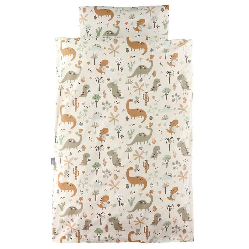 Nørgaard Madsens Sengetøj - Baby - Beige m. Dino