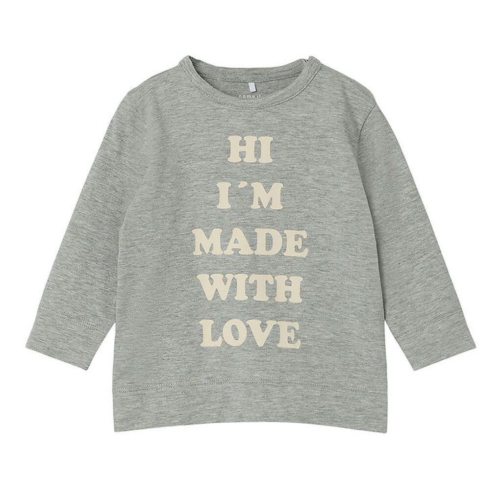 Name It Bluse - NbmLara - Grey Melange