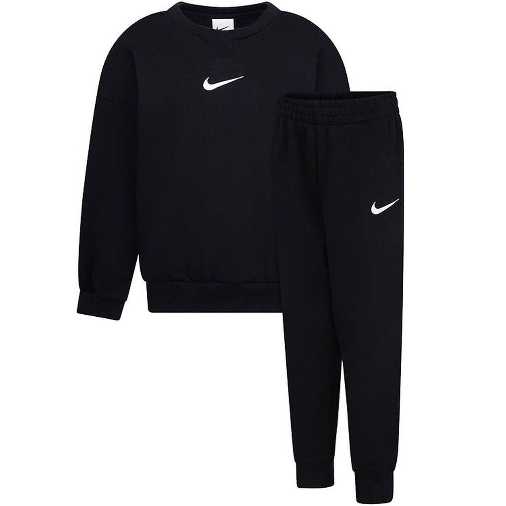 Nike Sweatsæt - Sweatshirt/Sweatpants - Sort