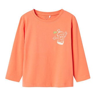 Name It Bluse - NmmNova - Fusion Coral m. Spraydåse