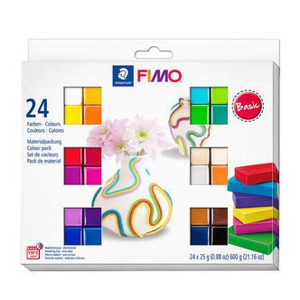Staedtler FIMO Modellervoks - Soft - 24x25 g - Basic