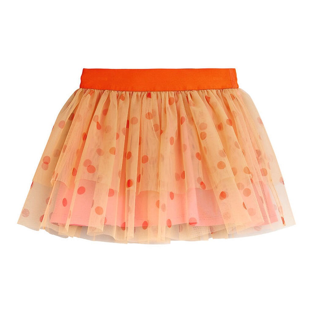 Mini Rodini Nederdel - Tyl - Pink m. Prikker