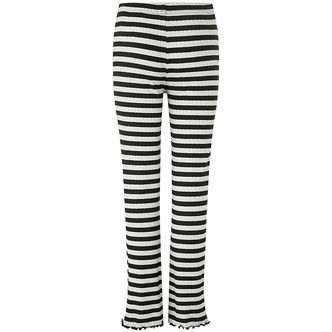 Mads Nørgaard Leggings - Lala - Black/Vanilla Ice