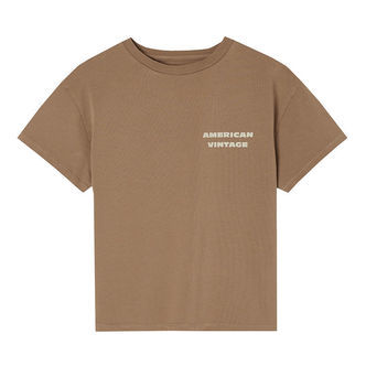 American Vintage T-shirt - Fizvalley - Vintage Hazelnut