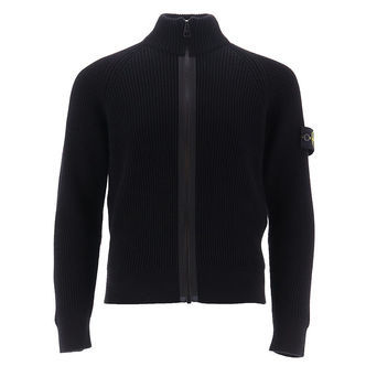 Stone Island Cardigan - Uld - Sort