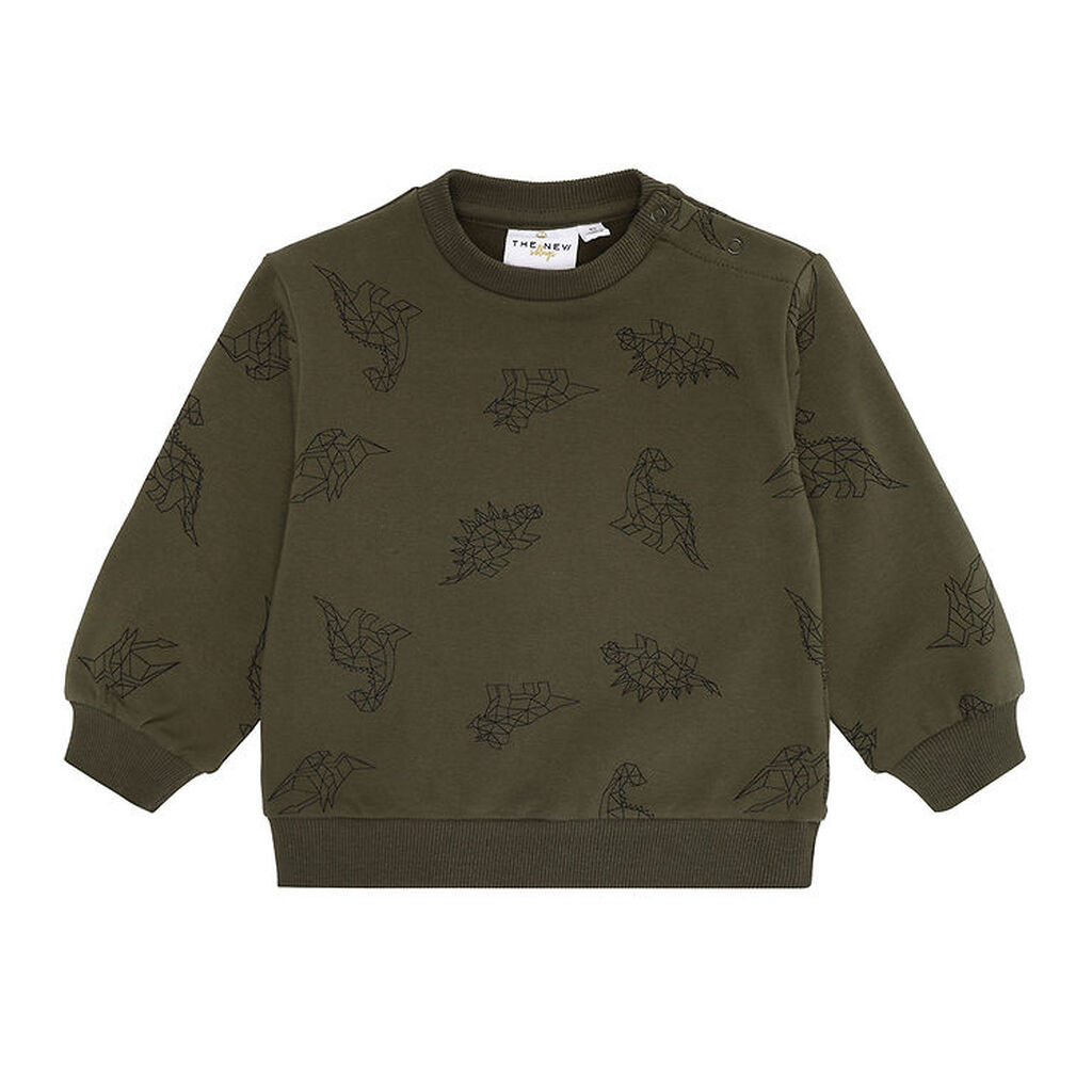 The New Siblings Sweatshirt - TnsLaurent - Ivy Green Dino Aop